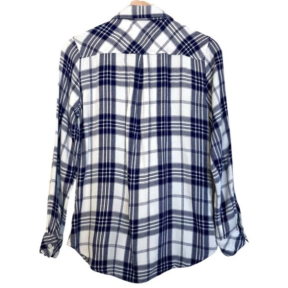RAILS Hunter Plaid Rayon Flannel Button Up Long Sleeve Shirt - Picture 7 of 10